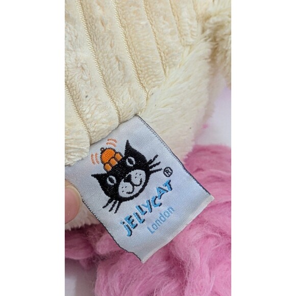 Jellycat Ursula Unicorn Pink Mane Retired Plush Stuffed Animal Ribbed Belly - Picture 6 of 7